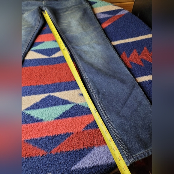 New VGB Vintage Genes Black Jeans Mens 29x31 Slim Fit French Terry Denim Blue - Picture 7 of 7